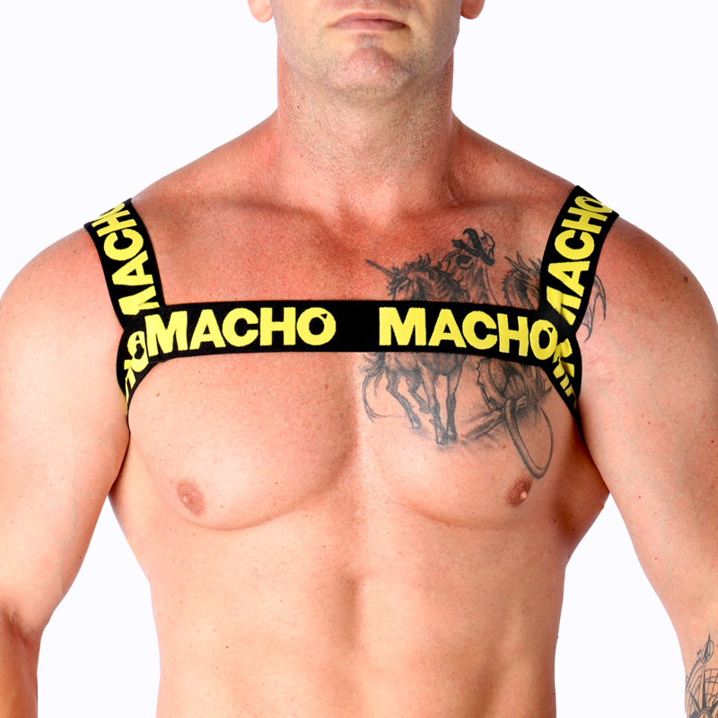 Macho - Harnais Double Jaune